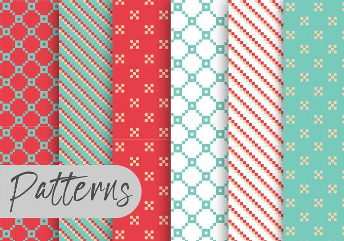 700x490 Pixel Pattern Free Vector Art