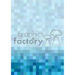 300x300 Shades Of Blue Pixel Pattern Vector Brochure Letterhead Bottom