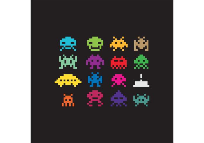 700x490 Pixel Vector Space Invaders