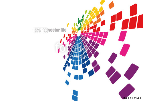 500x354 Abstract Bright Multicolor Background Pixel Mosaic Vector Stock