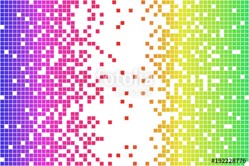 500x334 Vector Spectrum Colorful Pixels With White Copy Space Rainbow