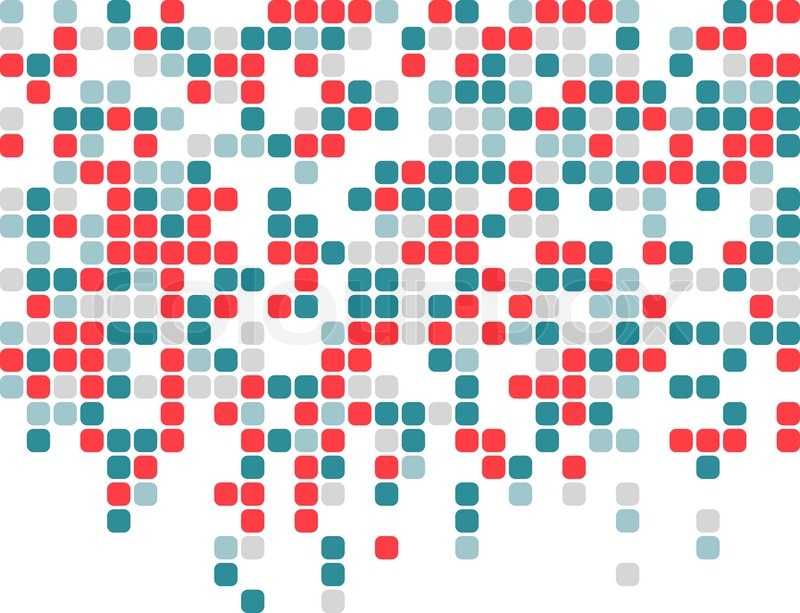 800x613 Abstract Pixel Mosaic Colorful Stock Vector Colourbox