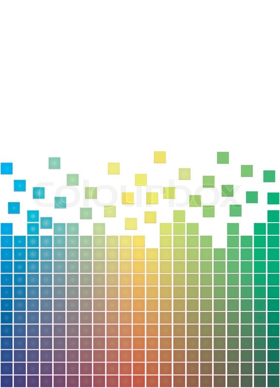 577x800 Colorful Falling Pixels Vector Stock Vector Colourbox