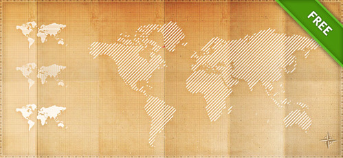 499x230 Free Pixel World Maps Vector Graphic