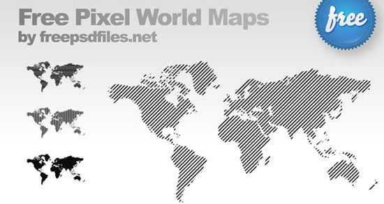 550x293 Kids World Map Template, Pixel Design