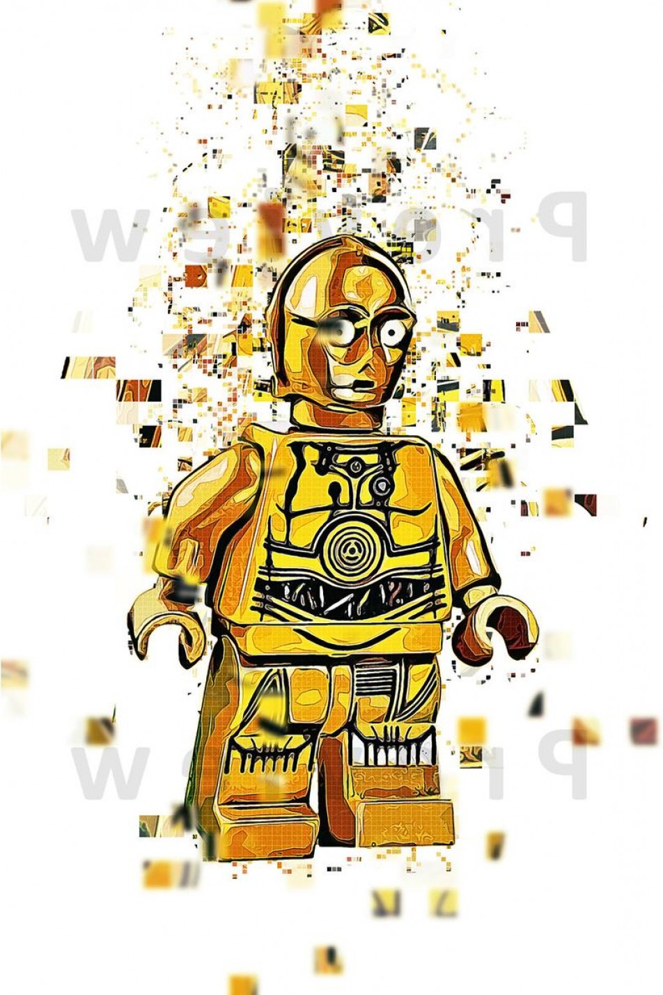 952x1429 Pixelated Vector Sketch Lego Star Wars C Studiogrfx