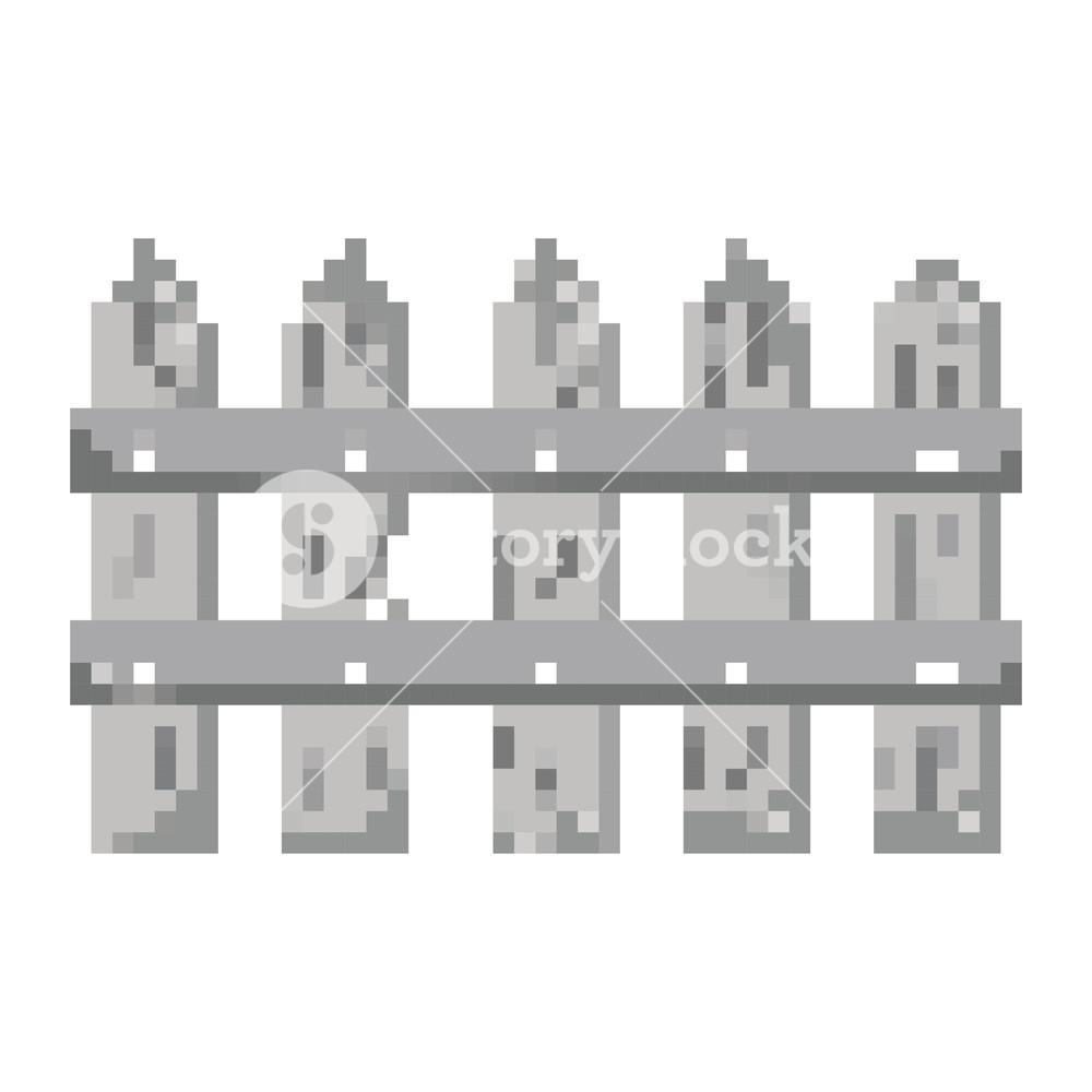 1000x1000 Pixelated Gray Wood Grillage Structure Vector Illustration Royalty