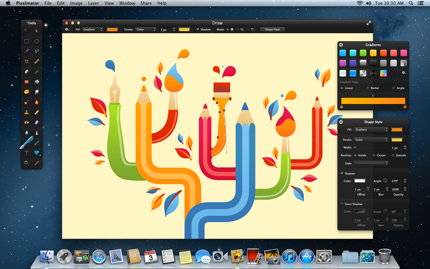 1440x900 Graphics Editing App Pixelmator Receives Large 'blueberry' Update