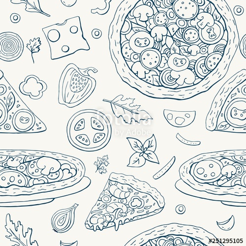 Pizza Background Vector at Vectorified.com | Collection of Pizza ...