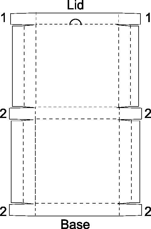 500x757 Pizza Box Template Print Food Drinks Pizza Boxes, Pizza Box