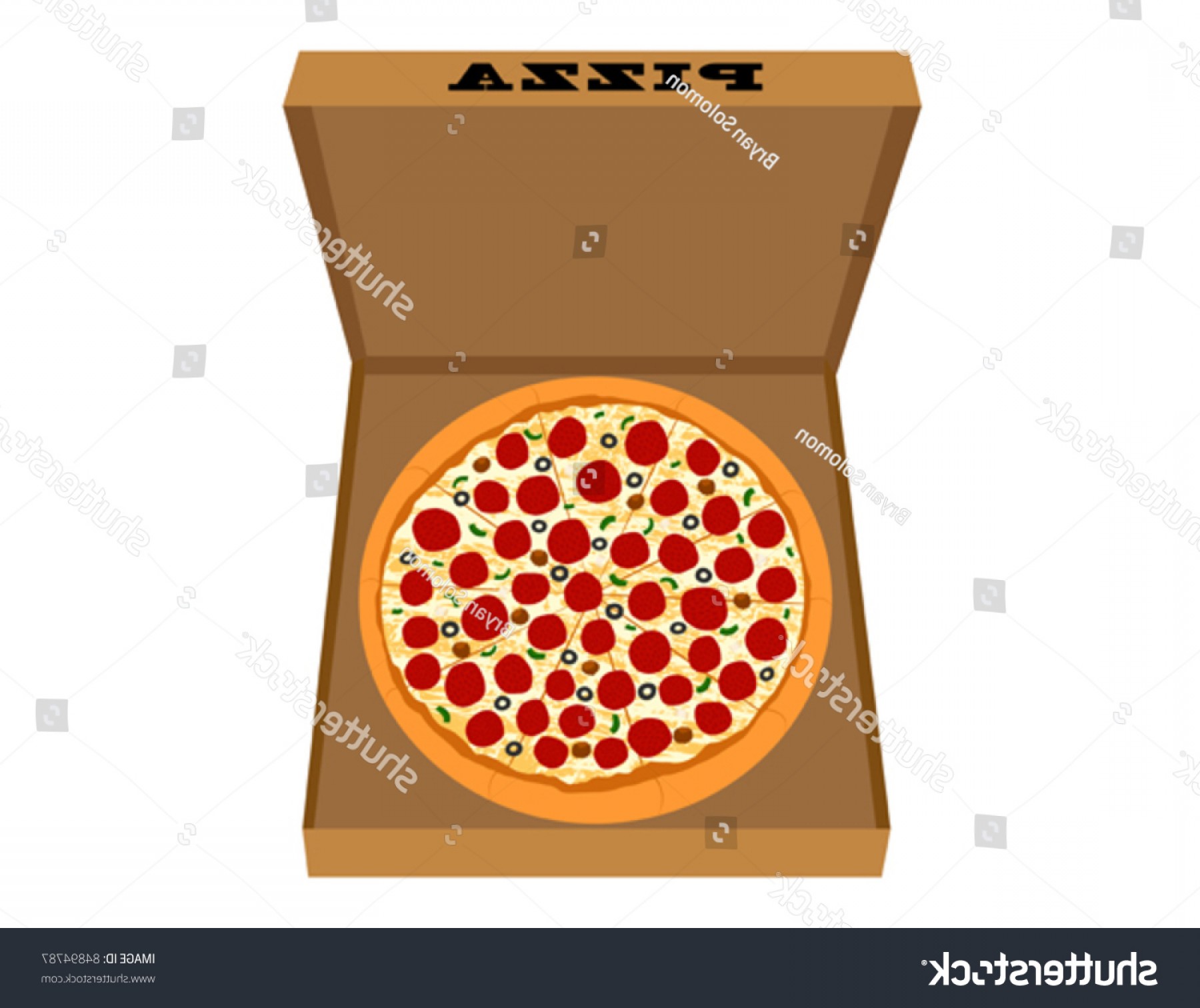 Pepperoni Pizza Box Vector Illustration High Geekchicpro 1800x1512 Pepperoni Pizza Box Vector Illustration High Geekchicpro