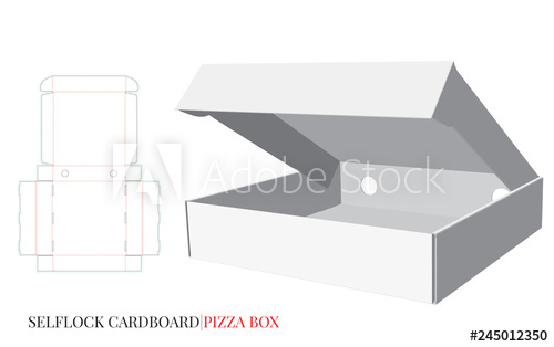 Pizza Box, Vector With Die Cut Laser Cut Layers Cardboard Self 500x314 Pizza Box, Vector With Die Cut Laser Cut Layers Cardboard Self