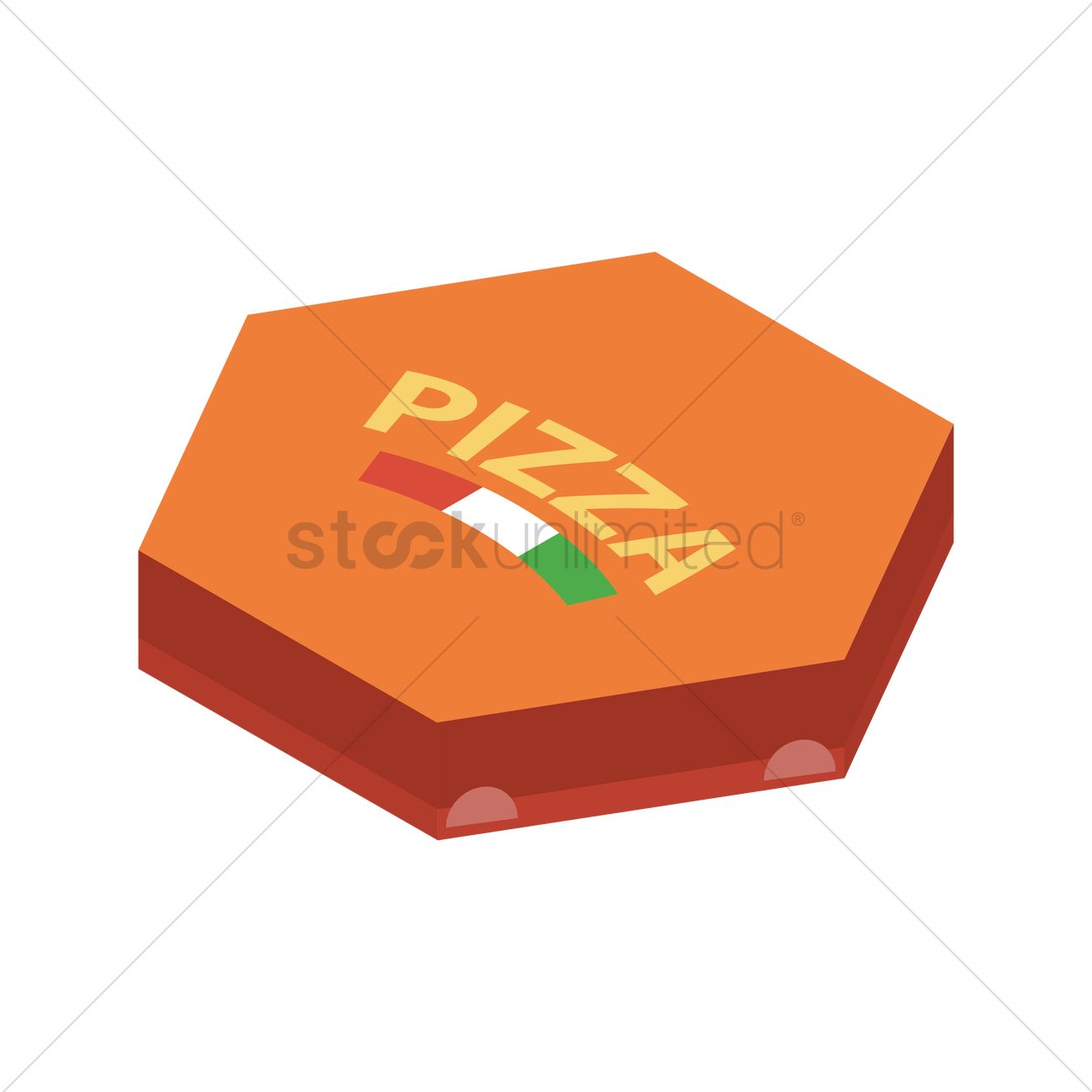 Pizza Box Vector Image 1300x1300 Pizza Box Vector Image