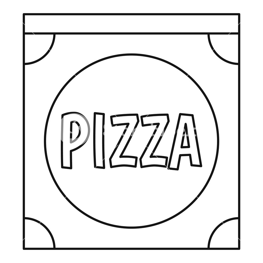 Pizza Box Icon Outline Illustration Of Pizza Box Vector Icon 1000x1000 Pizza Box Icon Outline Illustration Of Pizza Box Vector Icon