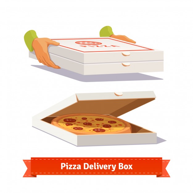 Pizza Delivery Handing A Pizza Boxes Vector Free Download 626x626 Pizza Delivery Handing A Pizza Boxes Vector Free Download