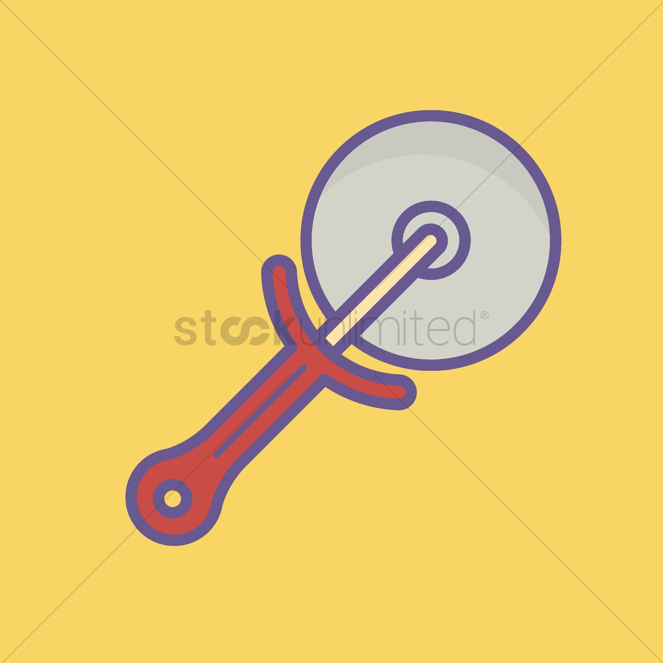 Pizza Cutter Vector at Collection of Pizza Cutter