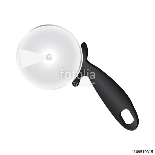 500x500 Pizza Cutter Knife Icon Isolated Stock Image And Royalty Free