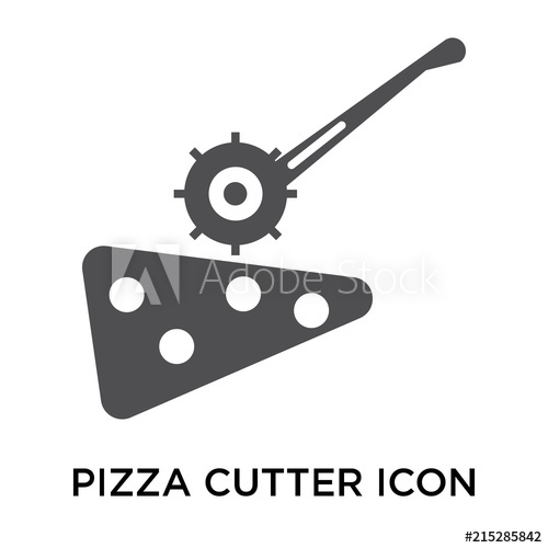 500x500 Pizza Cutter Icon On White Background Modern Icons Vector