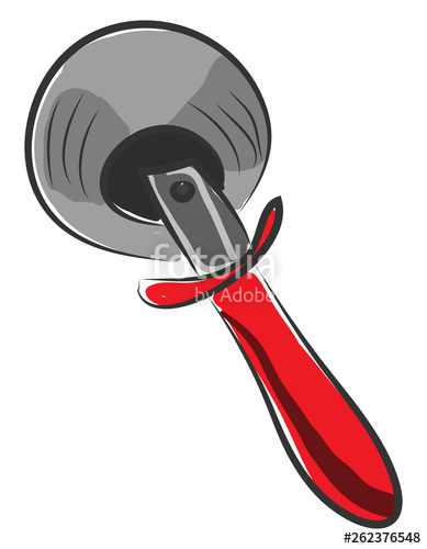 389x500 Noah Pizza Cutter Vector Or Color Illustration Stock Image