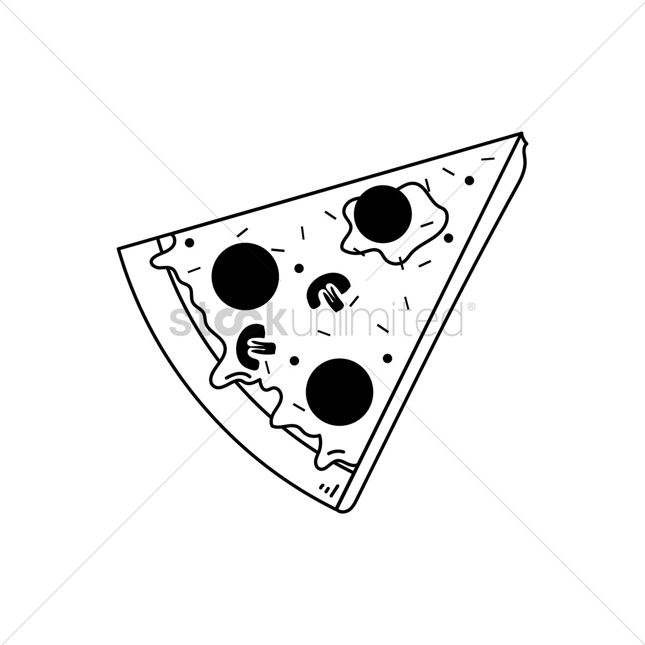 1300x1300 Pizza Icon Vector Image