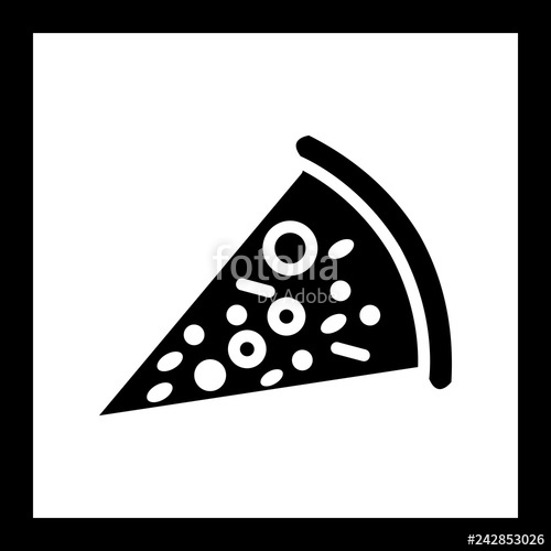 500x500 Vector Pizza Icon Stock Image And Royalty Free Vector