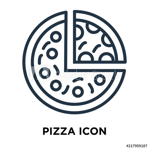 500x500 Pizza Icon Isolated On White Background Modern And Editable Pizza