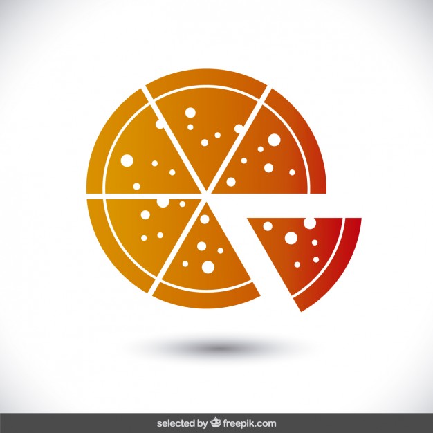 626x626 Orange Pizza Icon Vector Free Download