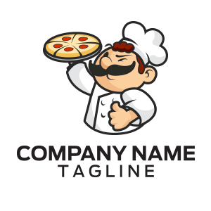 300x300 Pizza Mascot Logo Vector Buy The Logo Vector Format Scalable