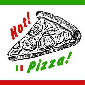 300x300 Hot Pizza Logo Vector