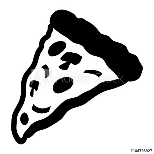 500x500 Pizza Slice Vector Icon