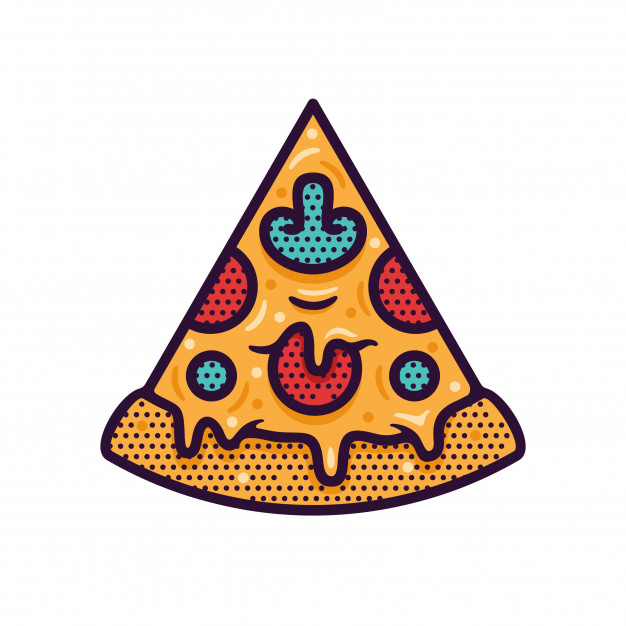 626x626 Pizza Slice Vector Illustration Vector Premium Download