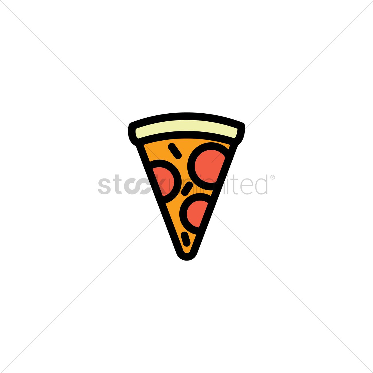 1300x1300 Free Pizza Slice Vector Image