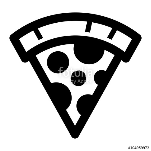 500x500 Pizza Slice Vector Icon Stock Image And Royalty Free Vector