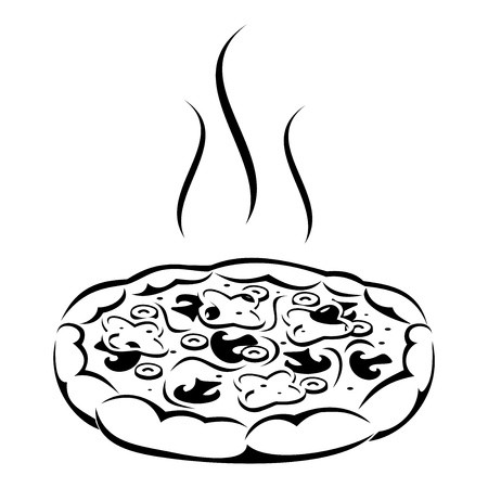 450x450 Pizza Vector Black Silhouette Royalty Free Vector Graphics