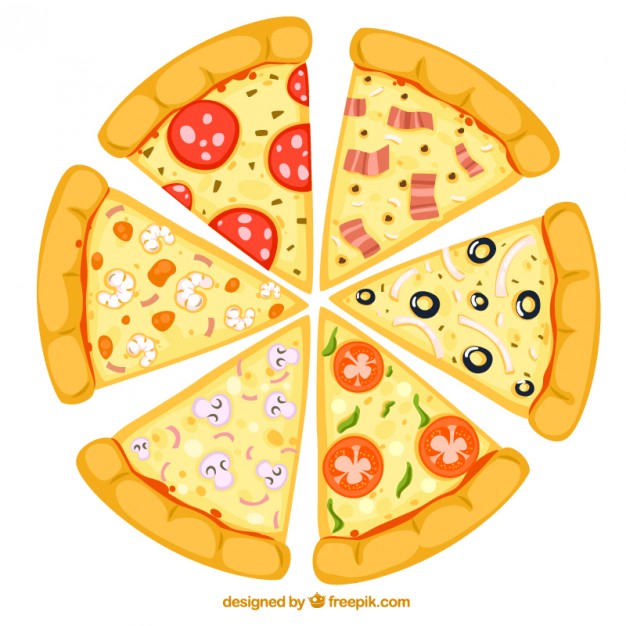 626x626 Slices Of Pizza Vector Free Download