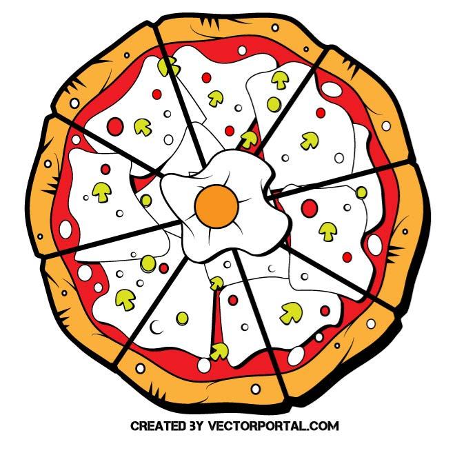 660x660 Pizza Vector Graphics