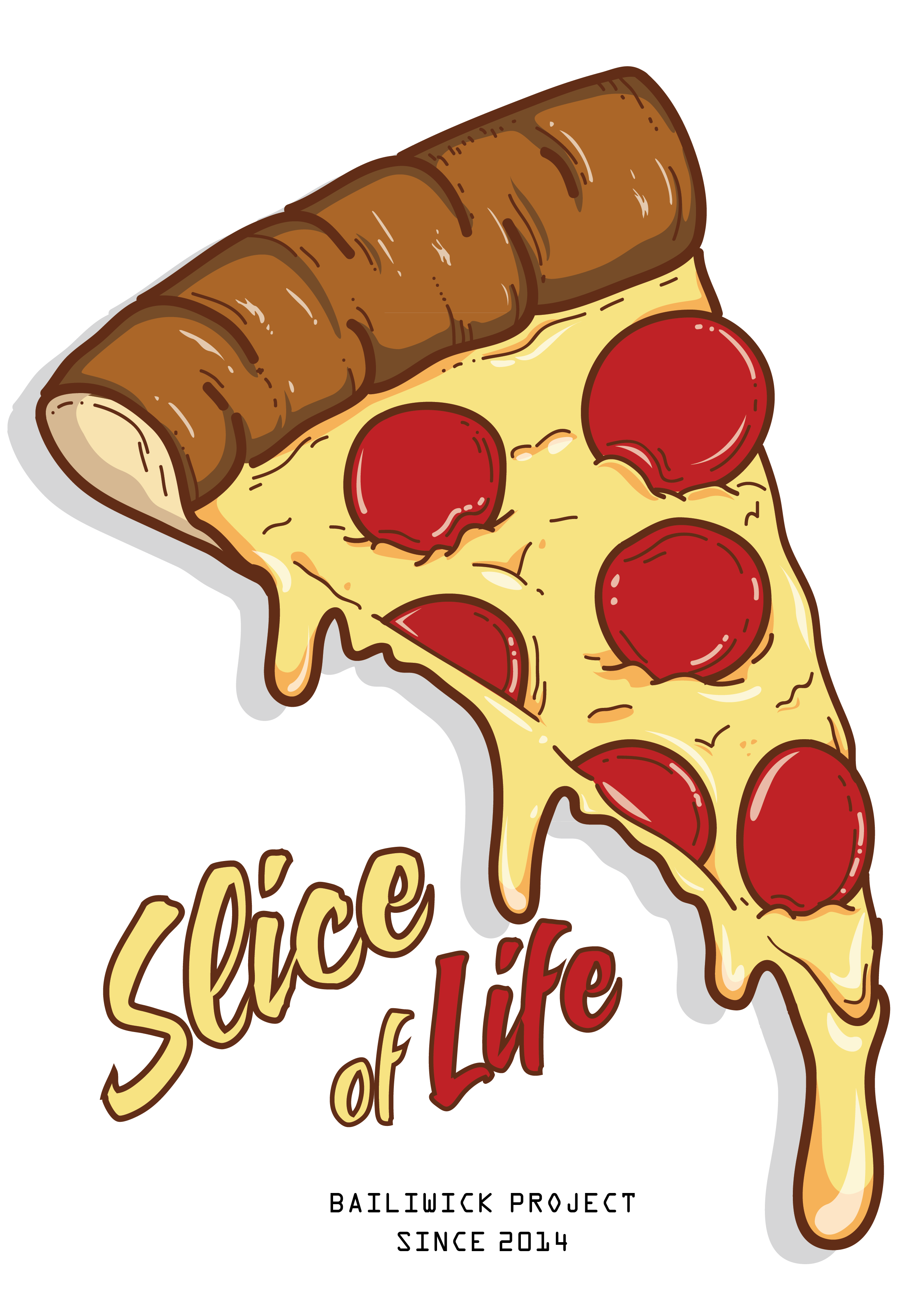2480x3508 Slice Of Life, All Hail Pizza Illustration In Pizza