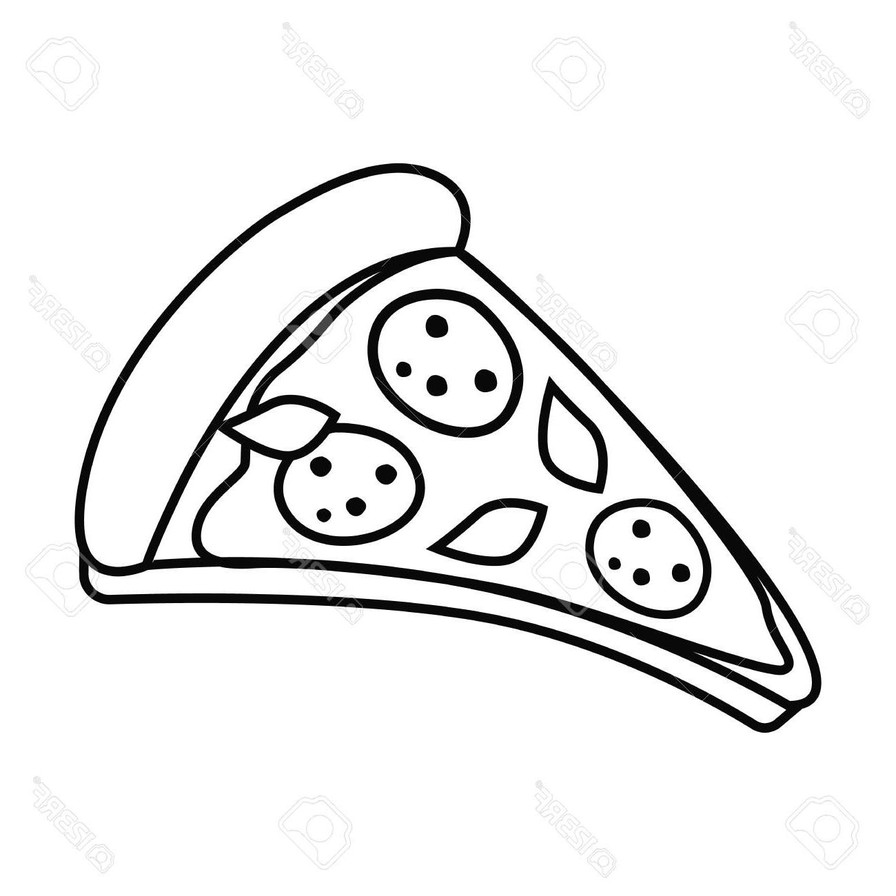1300x1300 Best Free Vector Black And White Pizza Library Free Vector Art