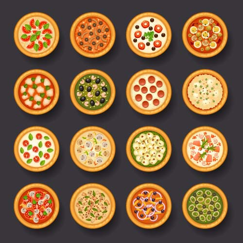 500x500 Round Pizza Vector Icons Free Download