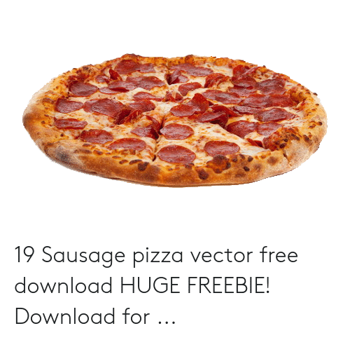 500x485 Sausage Pizza Vector Free Download Huge Freebie! Download