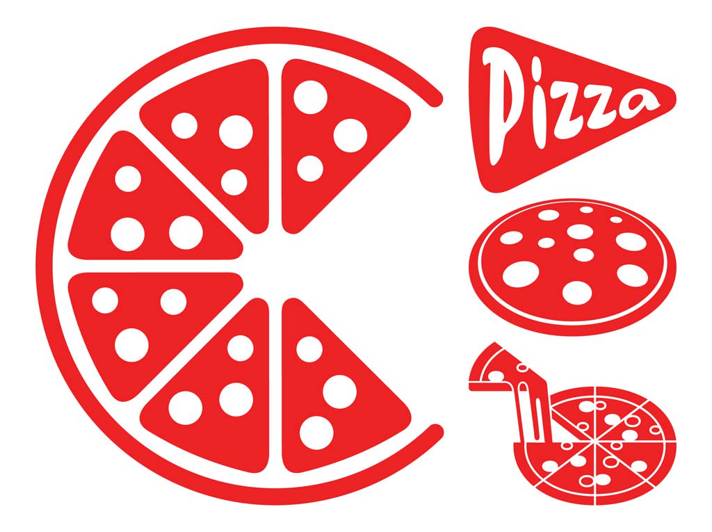 1024x765 Pizza Icons Vector Art Graphics
