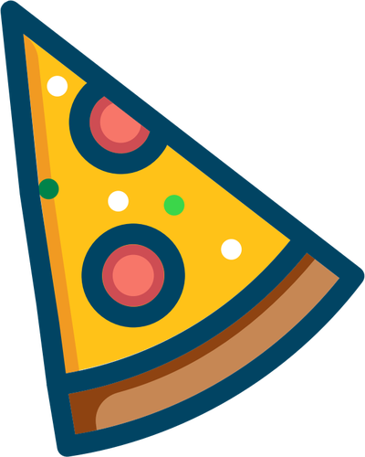400x500 Pepperoni Pizza Vector Image