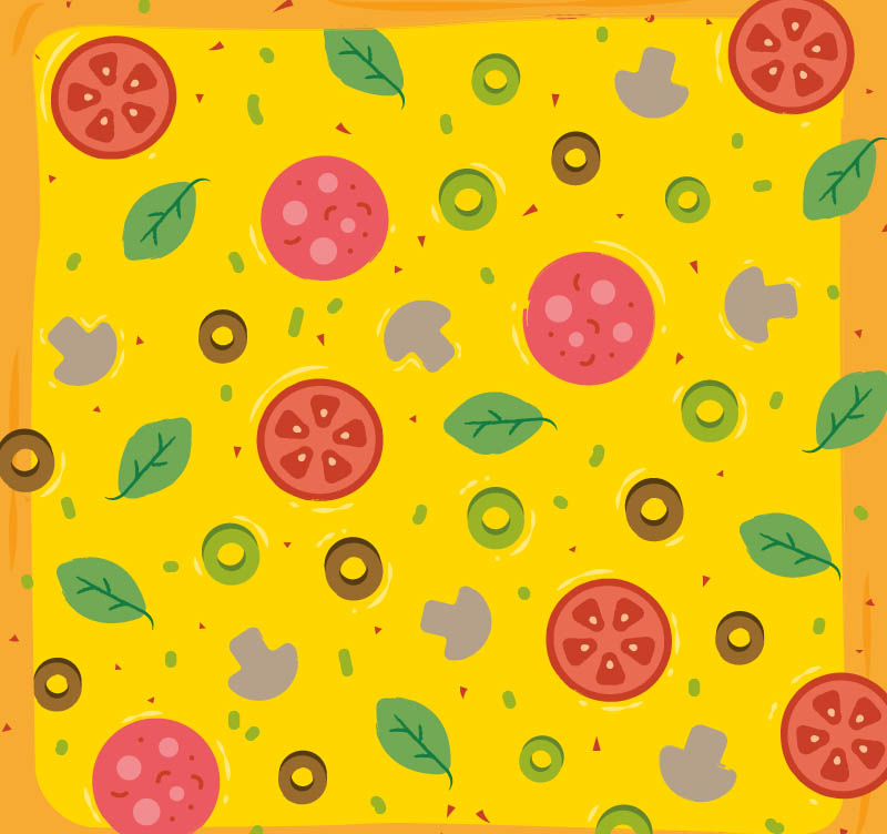 Pizza Wallpaper Vector at Vectorified.com | Collection of Pizza