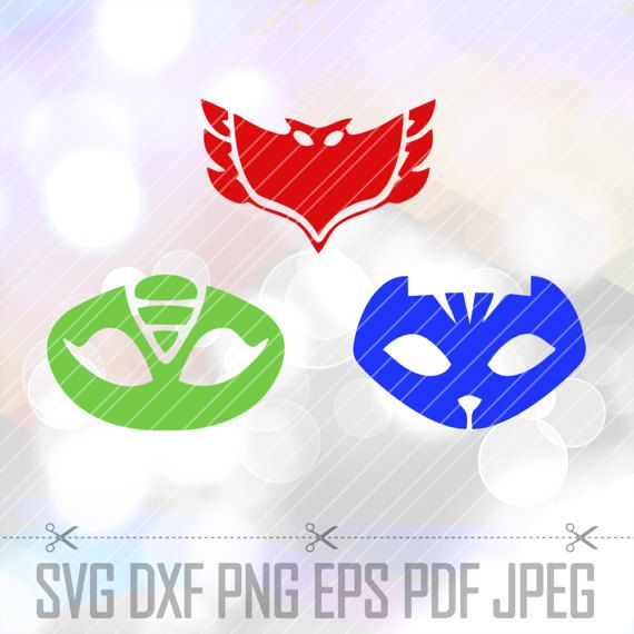 570x570 Pj Masks Dxf Layered Vector Cricut