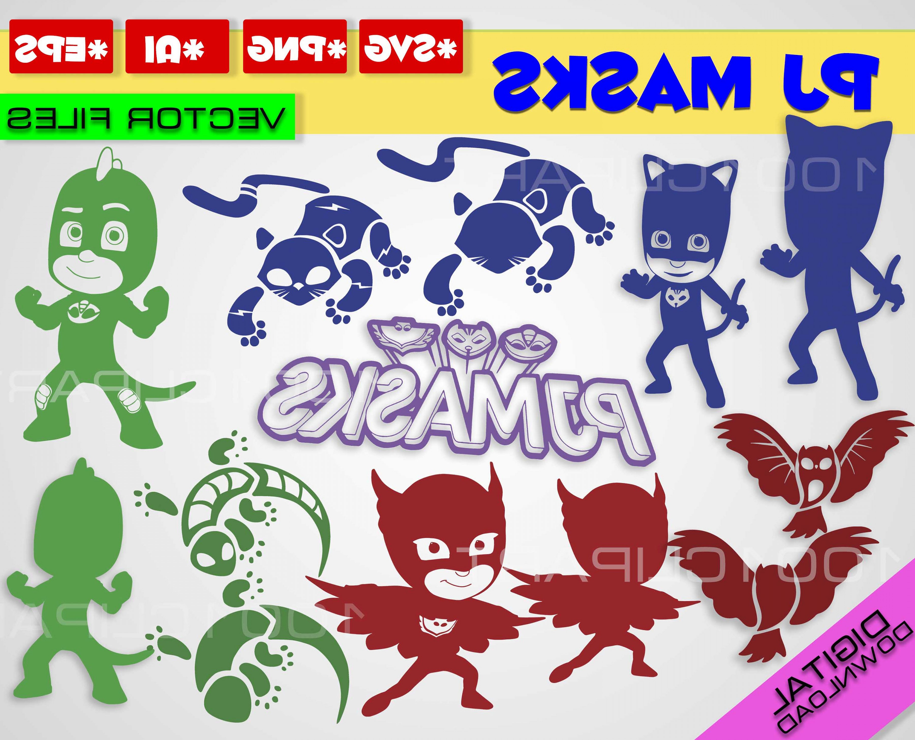 3600x2910 Pj Masks Cricut Png Vector Geekchicpro