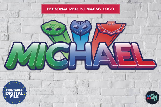 680x454 Put Your Text Or Your Name On Pj Masks Logo
