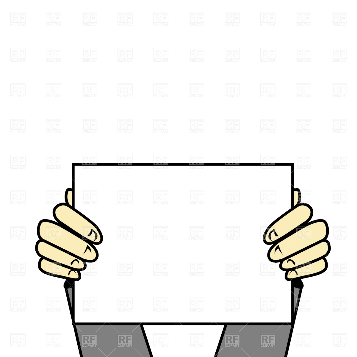 1200x1200 Hands With Placard Vector Image Of Signs, Symbols, Maps Prague