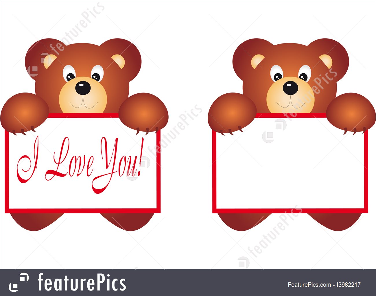 1300x1021 Bear Holding Placard Vector