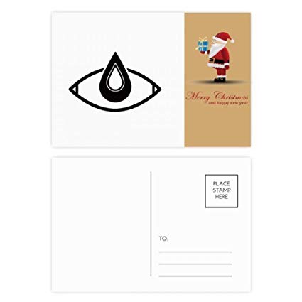 425x425 Black Vector Pattern Eye Decoration Santa Claus