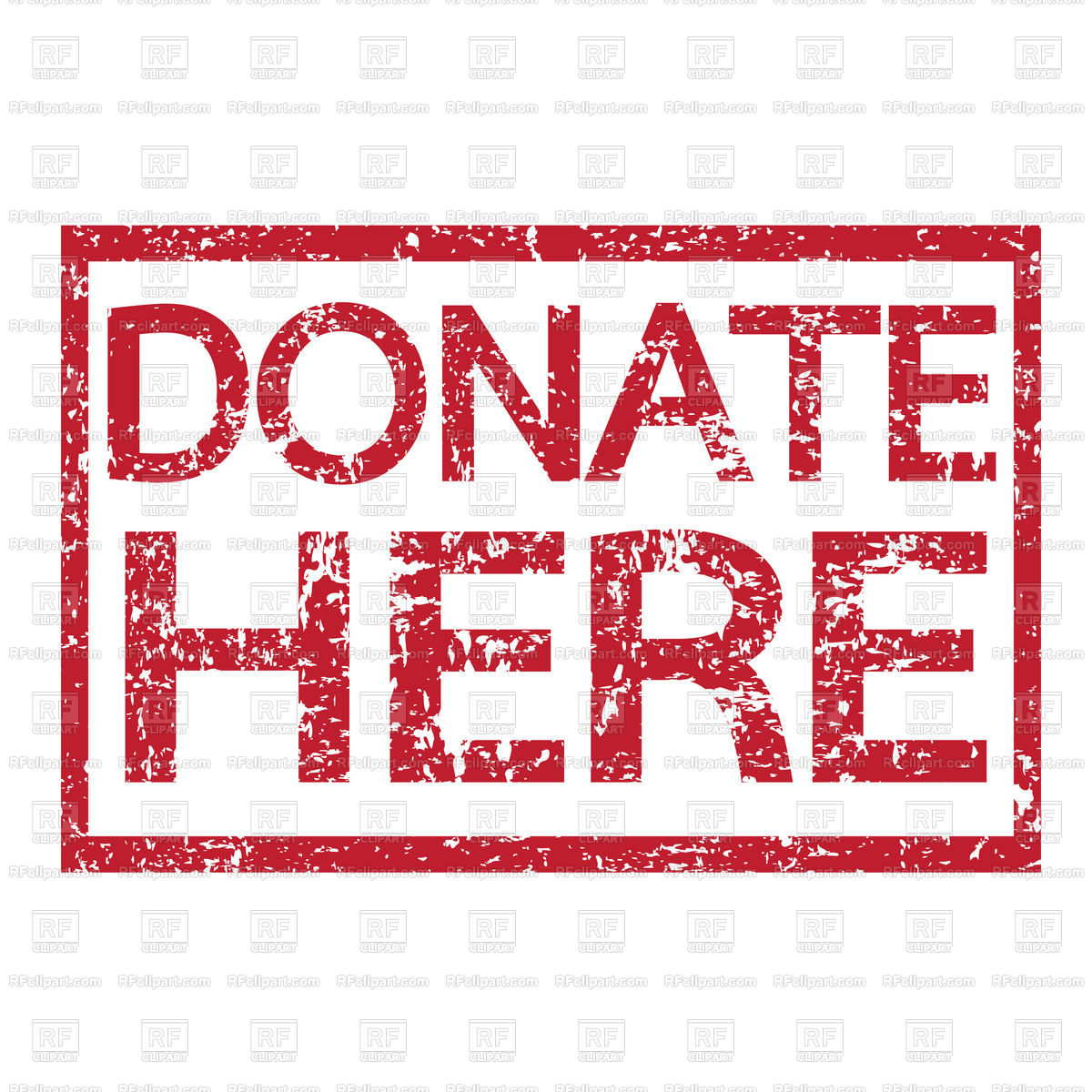 1200x1200 Stamp Text Donate Here Vector Image Of Fonts Type Tumdee